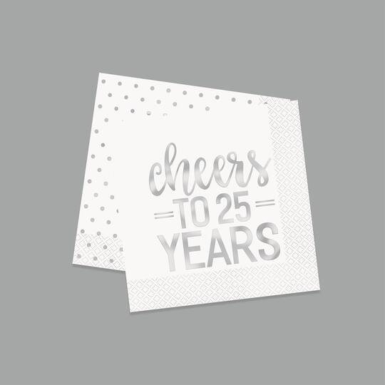 Napkins 25x25 2v 50 20pz Anniversary